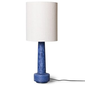 Base per lampada in gres retrò hkliving blu